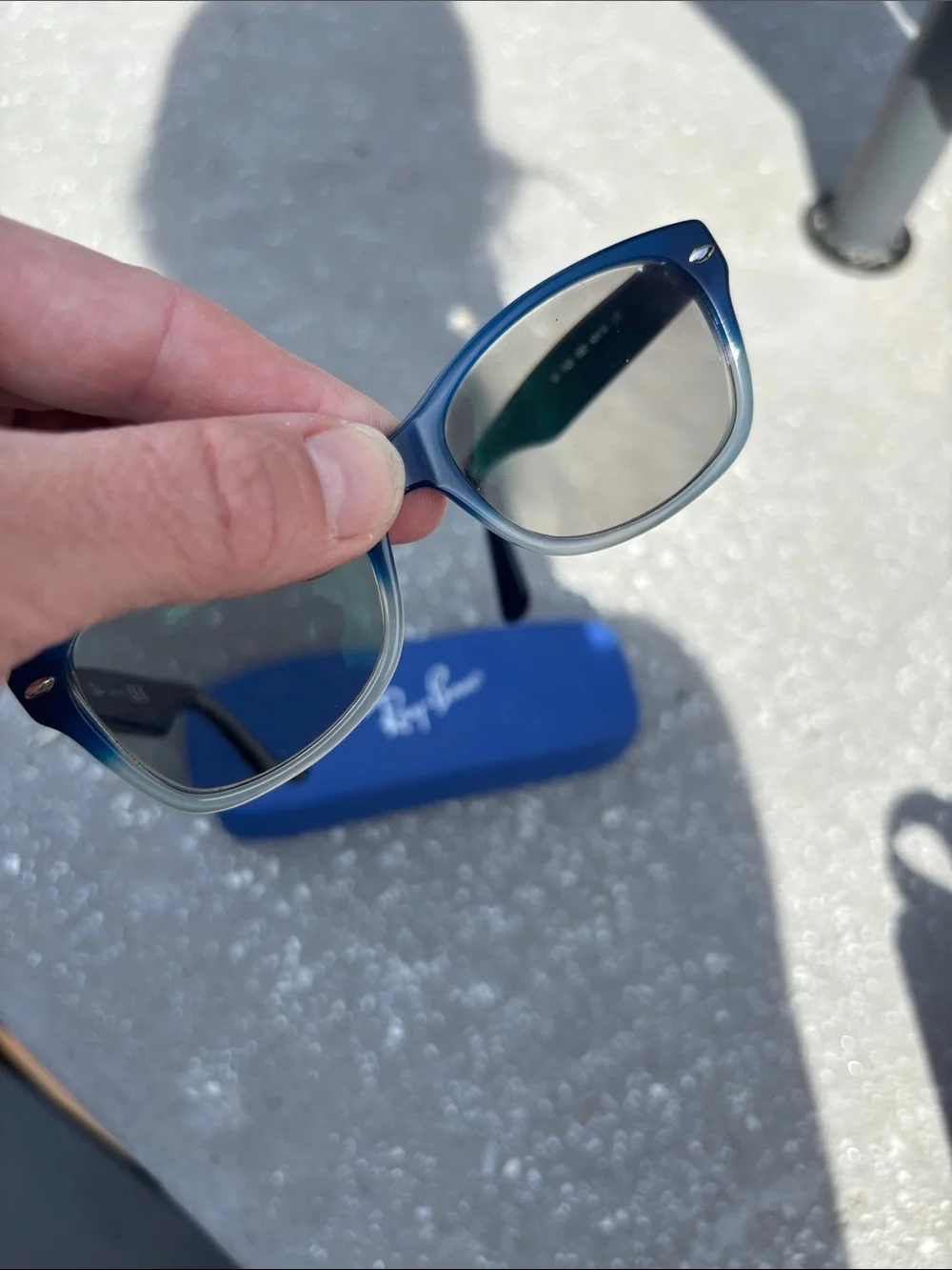 Ray-Ban Blue Fade Wayfarer prescription glasses